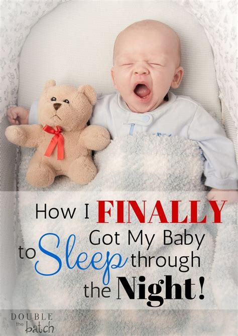 You're woken up by him crying every hour or so until you eventually give in and let defining tasks. How Do I Get My Baby To Start Sleeping Through The Night ...