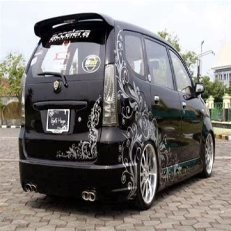 Modifikasi mobil avanza terbaru all new veloz ceper warna hitam silver