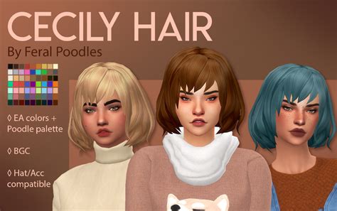 Cecily Hair Ts4 Maxis Match Cc