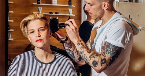It is the style that combines sides that taper. Womens Barber Shop Haircuts