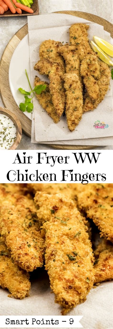 You can cook all kinds of chicken with this recipe! Air Fryer WW Crispy Chicken Fingers Recipe | Just Plum Crazy