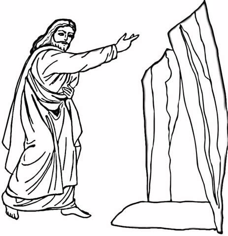 Lazarus coloring page | SuperColoring.com