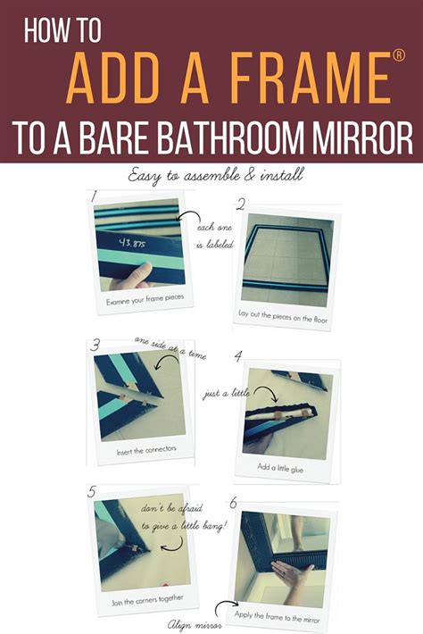 Easy As 123 Diy Bathroom Mirror Frame Kits Bathroom Mirrors Diy Diy Mirror Custom Framed