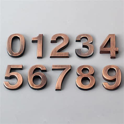 Get the decimal equivalent of hex from table. 5cm Door Number 0-9 Sign Adhesive Stickers Apartment Home Digital Plaques Decor | eBay