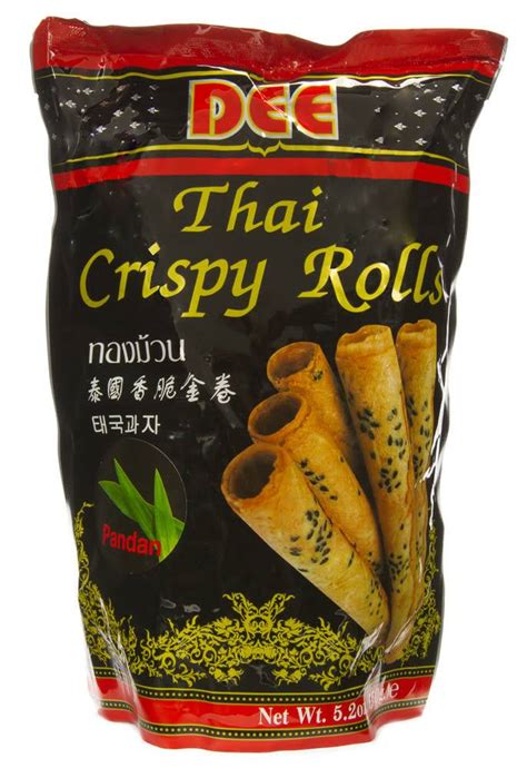 Dee Thai Crispy Rolls Pandan 150g Thai Food Direct