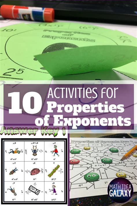 10 Activities To Help Students Practice Properties Of Exponents