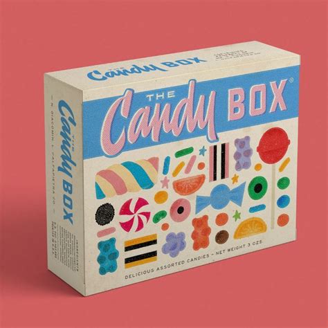 The Candy Box Candies Packaging Design Lettering And Art Direction