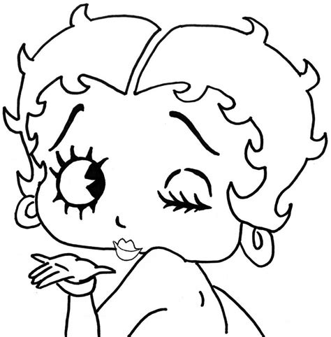 Free Printable Betty Boop Coloring Pages