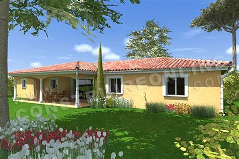 Avec ce plan de maison à 4 chambres et 2 salles de bain, sur seulement 100 m² habitables, le défi est relevé pour cette maison contemporaine. Maison plain pied | Top Maison