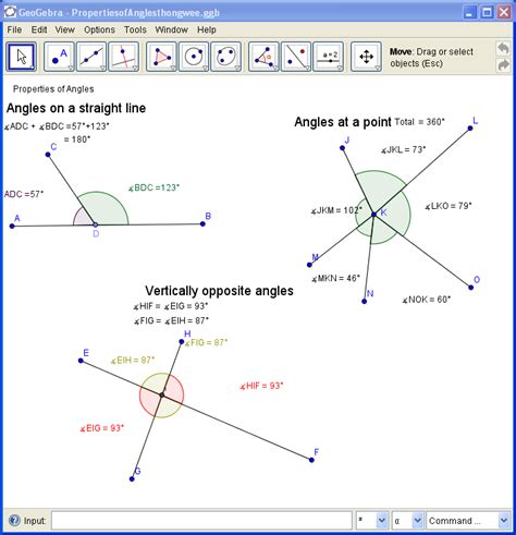 Open Source Physics Singapore Geogebra On Properties Of Angles In A