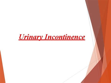 Urinary Incontinence Epidemiology The Precise Prevalence Of Urinary