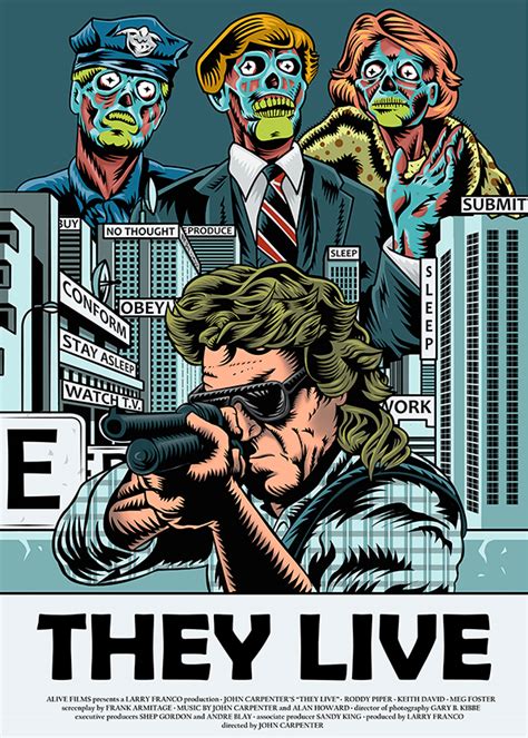 They Live (1988) - Movie Poster on Wacom Gallery