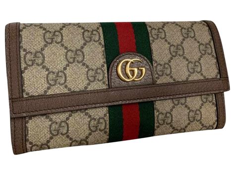 Gucci Ophidia Gg Continental Wallet Brown Leather Ref193043 Joli