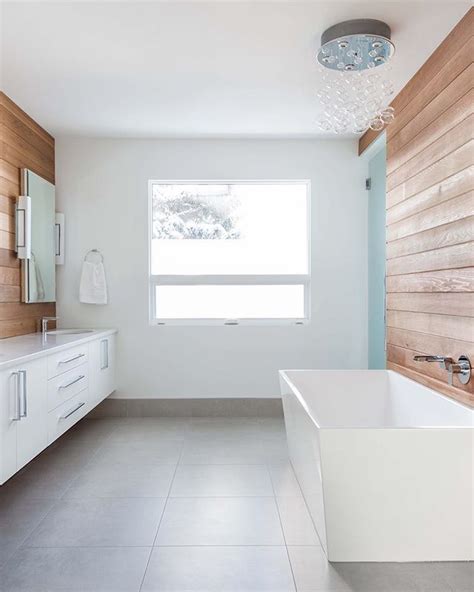 Master Bathroom Inspired By Cedar Paneling By Reena Sotropa In House
