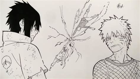 Naruto Uzumaki Naruto Vs Sasuke Drawing
