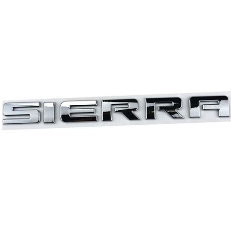 Oem For Gmc Sierra Emblem Badge Rear Tailgate And Door Chrome Nameplate