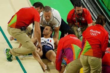 French Gymnast Ait Said Suffers Horrific Leg Injury The Standard