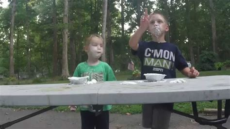 Whipped Cream Pie Eating Contest Youtube