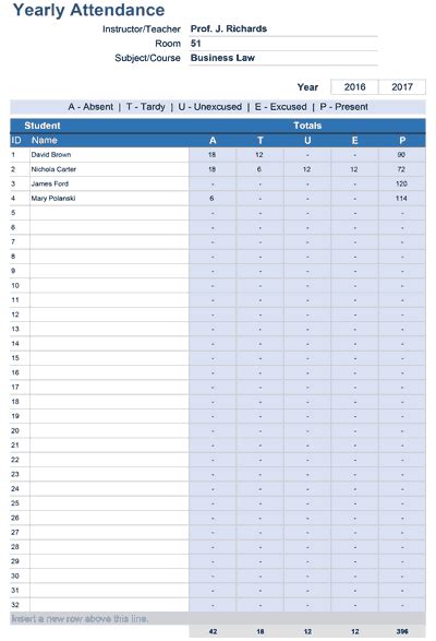 Attendance Sheet Templates 18 Free Docs Xlsx And Pdf Formats Samples