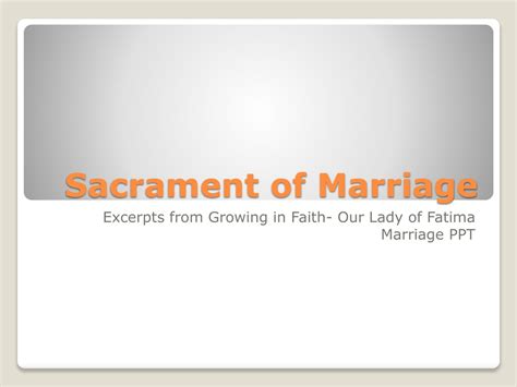 Ppt Sacrament Of Marriage Powerpoint Presentation Free Download Id8811505