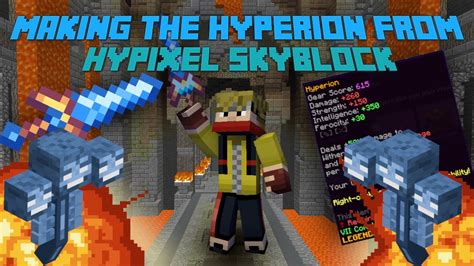 Making The Hyperion From Hypixel Skyblock Using A Datapack Youtube