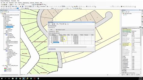 Arcgis Parcel Fabric Parcel Workflows New Subdivision Youtube