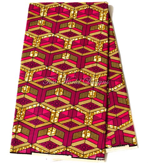 supreme wax holland african fuchsia block 6 yards wp1155 african pattern fabric african fabric