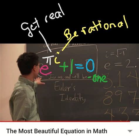 Most Beautiful Math Equation The Real World Real Beautiful