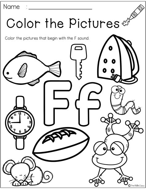 Letter Of The Week F Preschool Letters Phonics Worksheets Word