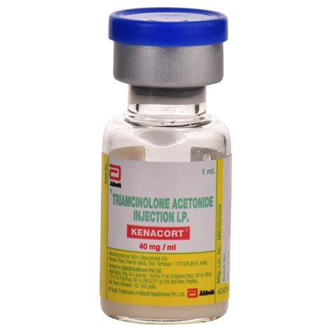 Kenacort - 40 mg/ml- Bottle of 1 ml Injection : Amazon.in: Health