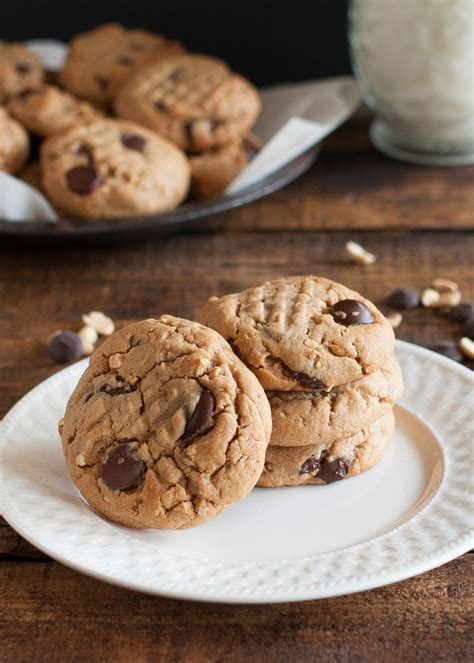 Soft And Chewy Peanut Butter Chocolate Chip Cookies