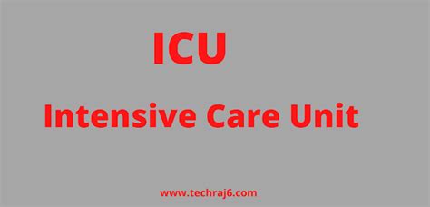 Icu Full Form What Is The Full Form Of Icu