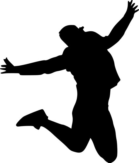 Silhouette Jumping At Getdrawings Free Download