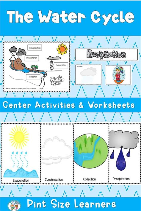 Water Cycle Activities And Worksheets Water Cycle Vocabulary 1st