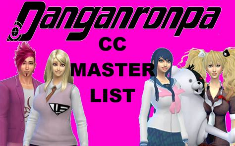 Sims 4 Danganronpa Cc A Masterpost Of All The Cc Chrissie24642