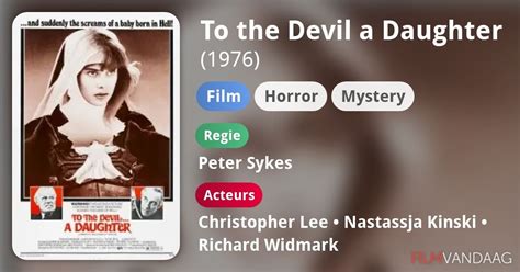 To The Devil A Daughter Film 1976 Filmvandaag Nl