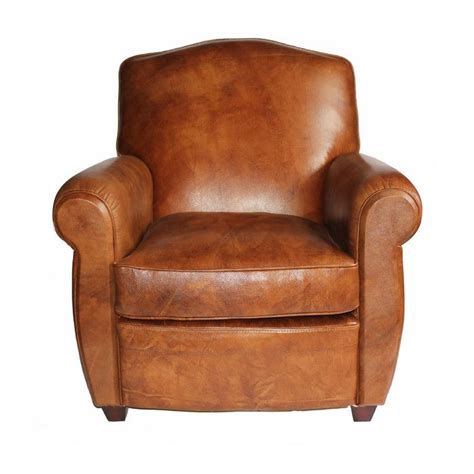 34 Wide Genuine Leather Top Grain Leather Club Chair Leather Club