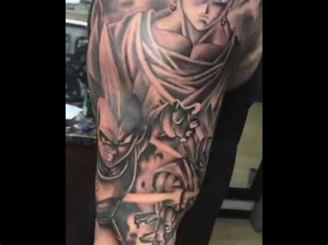 A shot of beerus from dragon ball super. the best dbz tattoo i've ever seen - YouTube