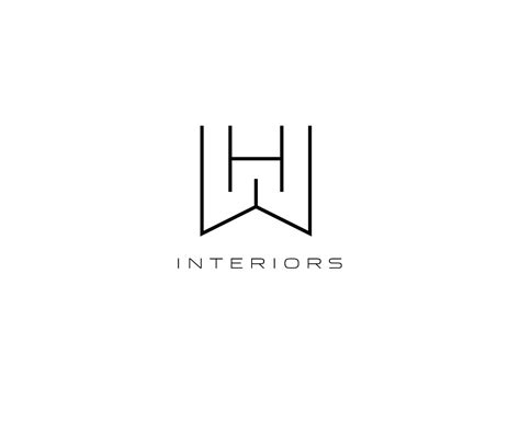 Upmarket Elegant Interior Logo Design For Hw Interiors By Atdias