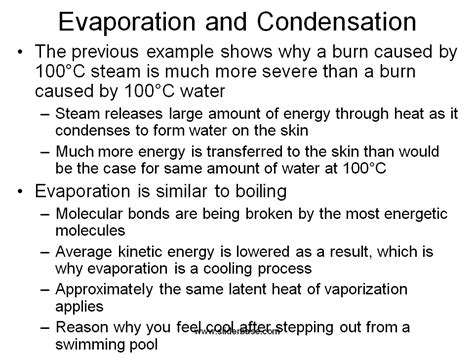 Evaporation And Condensation