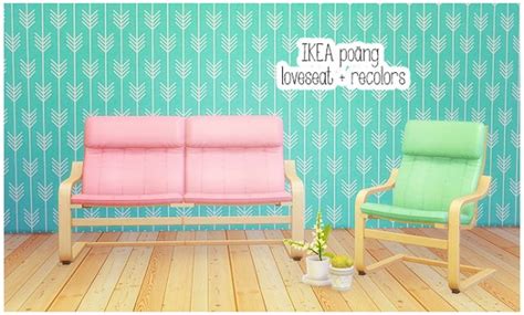 Linacherie Ikea Loveseat Armchair Recolors Sims 4 Downloads