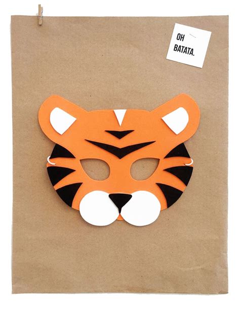Printable Tiger Mask Template Artofit
