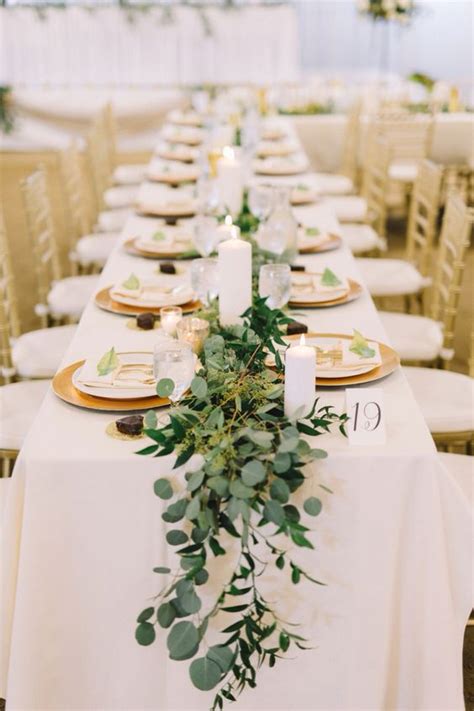 76 Greenery Wedding Centerpieces And Table Runners Weddingomania