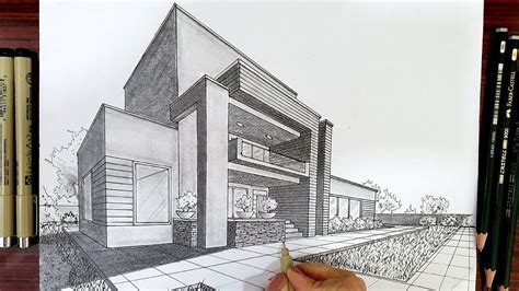 How To Draw A House In Perspectivehow To Draw A Building In