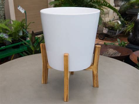 Planter includes drainage hole to grow healthy roots (optional stopper included). Details about Garden Patio Planter Mid Century Wood Plant ...