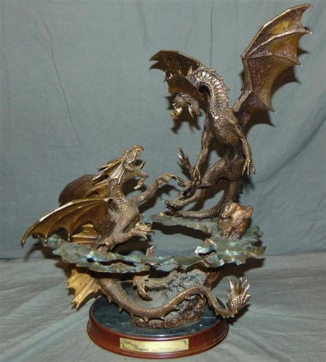 Sold At Auction Michael Whelan Michael Whelan Duel Of The Dragons Bronze