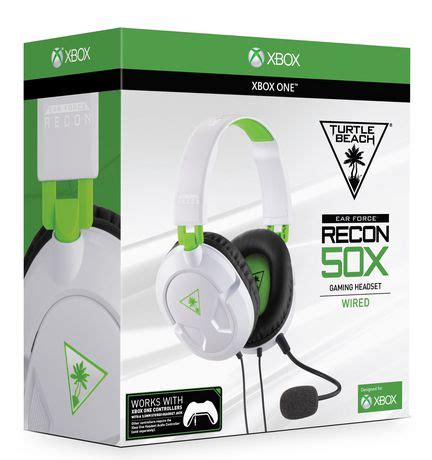 Turtle Beach Ear Force Recon 50X White Gaming Headset Xbox One
