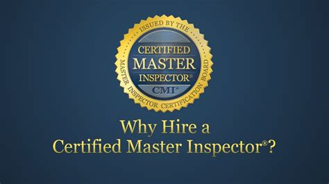 Why Hire A Certified Master Inspector® Youtube