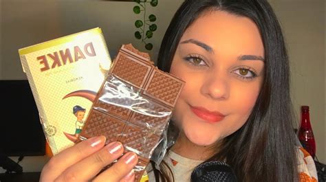 asmr comendo um chocolate incrível 🍫 sussurros e mastigação youtube