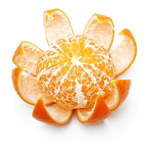 Ouvrez Le Fruit Orange Mandarine Image Stock Image Du Citron